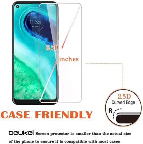 img 1 attached to Beukei Motorola Moto G Fast Screen Protector Tempered Glass - Pack of 3 | Full Coverage, Anti-Scratch, Bubble Free