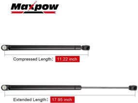 img 2 attached to 🚗 Maxpow Rear Glass Window Lift Support Struts – 2pcs Gas Charged, Ford Expedition (1997-2002), Part Number 4676 WGS-164