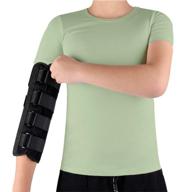 🤕 immobilizing elbow splint brace for ulnar nerve entrapment and cubital tunnel during sleep - night support arm brace for tennis elbow, arthritis pain relief, and restraint wrap - adjustable arm band (size l) логотип