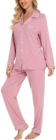 img 3 attached to 🌙 Stylish and Comfortable Samring Women's Sleepwear Nightwear with Convenient Pockets - Must-Have Women's Clothing