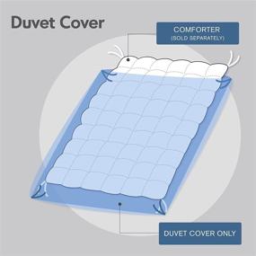 img 1 attached to Madison Park Aubrey Duvet Cover King/Cal King Size - Blue/Brown Paisley Jacquard Set - 6 Piece Ultra Soft Microfiber - Lightweight Bed Comforter Covers