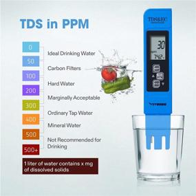 img 3 attached to 🔵 Ultimate Accuracy VIVOSUN TDS Tester 3-in-1: TDS EC & Temperature Meter - High Precision Digital Water Quality Analysis (Blue)