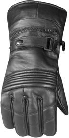 img 4 attached to Warm and Stylish Men's Classic Winter Motorcycle Gloves for Cold Weather Riding