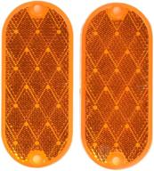 🔦 peterson manufacturing v480a amber reflector: superior visibility and safety for your vehicles logo