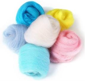 img 2 attached to 🧶 MOMODA 50 Colors Fibre Wool Yarn Roving: The Ultimate Choice for Needle Felting, Hand Spinning, and DIY Craft Projects