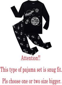 img 3 attached to 100% Cotton Kids Pjs Sets - Little Big Boys Pajamas