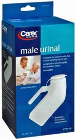 img 2 attached to 💦 Convenient Carex Portable Urinal for Men: Durable Plastic Design