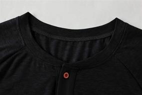 img 2 attached to 👕 Makkrom Sleeve Henley Tee Shirt with Placket