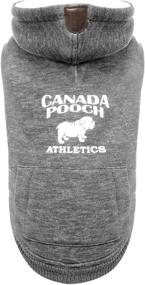 img 2 attached to Cozy Caribou Hoodie Marled Dog 🐾 Coat - Size 8, Grey by Canada Pooch