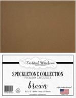 📄 8.5 x 11 inch brown speckletone cardstock paper - 100 lb. premium cover - 25 sheets - 100% recycled logo