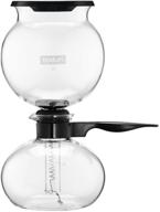 ☕ bodum pebo coffee maker – vacuum siphon brewer for slow, bold flavor: 8 cup, 1l, european made, black logo