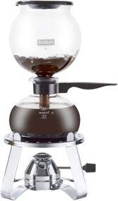 img 3 attached to ☕ Bodum PEBO Coffee Maker – Vacuum Siphon Brewer for Slow, Bold Flavor: 8 Cup, 1L, European Made, Black