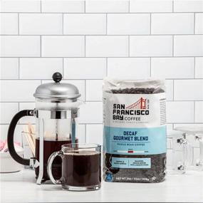 img 1 attached to ☕️ SF Coffee Whole Bean 2LB Decaf Gourmet Blend, Medium Roast Swiss Water Processed, 32 Ounce, Pack of 1