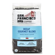 ☕️ sf coffee whole bean 2lb decaf gourmet blend, medium roast swiss water processed, 32 ounce, pack of 1 logo