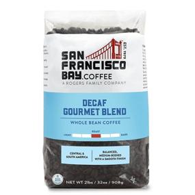 img 4 attached to ☕️ SF Coffee Whole Bean 2LB Decaf Gourmet Blend, Medium Roast Swiss Water Processed, 32 Ounce, Pack of 1