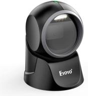 🔎 eyoyo 1d 2d desktop barcode scanner: automatic sensing, hands-free reader for pos, supermarket, bookstore logo