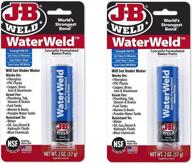 🔧 j-b weld 8277 waterweld epoxy putty stick: versatile 2 oz. repair solution logo
