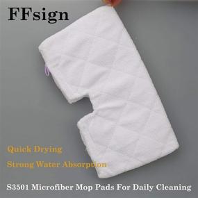 img 2 attached to 🧽 3 Pack Washable Steam Mop Pads + 3 Pcs Microfiber Cleaning Steamer Pad with Scrub Strips for Shark Steam Pocket Mops S3501 S3601 S3550 S3801 S3901 S3601D S3801CO S3901D S3455K S2902 SE450