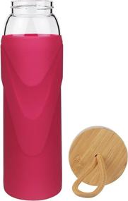 img 3 attached to BPA-Free Glass Water Bottle with Silicone Sleeve and Bamboo Lid - Dishwasher Safe: The Ultimate Choice for Hydration