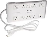 многофункциональный защитный распределитель monoprice outlet surge protector charger power strips & surge protectors логотип