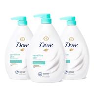 dove body wash hypoallergenic and sulfate free: gentle cleansing for sensitive skin - 34 oz 3 count logo