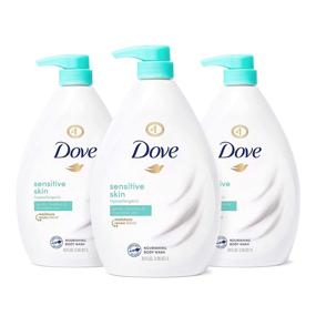 img 4 attached to Dove Body Wash Hypoallergenic and Sulfate Free: Gentle Cleansing for Sensitive Skin - 34 oz 3 Count