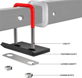 img 3 attached to 🔒 BENETA Hitch Tightener: Heavy Duty Anti-Rattle Stabilizer for 1.25" and 2" Hitches, Rust Free - Reduce Movement of Cargo Carrier, Bike Rack, Trailer Ball Mount | Carbon Steel (1 Pack)