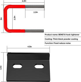 img 1 attached to 🔒 BENETA Hitch Tightener: Heavy Duty Anti-Rattle Stabilizer for 1.25" and 2" Hitches, Rust Free - Reduce Movement of Cargo Carrier, Bike Rack, Trailer Ball Mount | Carbon Steel (1 Pack)