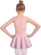 dyuai hollow ballet leotard glitter sports & fitness logo