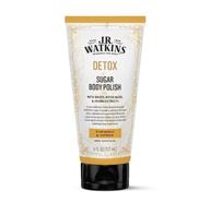 j.r. watkins detox sugar body polish with turmeric & citron, natural body scrub to soften & cleanse, 6 oz logo