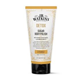 img 4 attached to J.R. Watkins Detox Sugar Body Polish with Turmeric & Citron, Natural Body Scrub to Soften & Cleanse, 6 oz