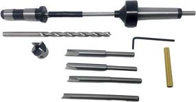 img 1 attached to 🖋️ Enhance Your Pen Turning Experience with MAXWOOD #2 Morse Taper (2MT MT2) Pen Turning Mandrel and Deluxe Barrel Trimmer Kit