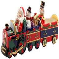 🎄 santa christmas train magnetic salt and pepper shaker set logo