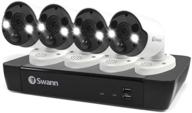 📷 high-performance swann 8 channel 4 camera security system: 4k ultra hd poe wired surveillance, 2tb hdd, swnvk-885804fb logo