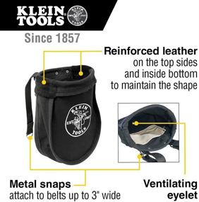 img 3 attached to 🛠️ Klein Tools 51A Utility Pouch, Nut and Bolt Tool Carrier with Interior Pocket, No. 10 Canvas, 9 x 3.5 x 10-Inch