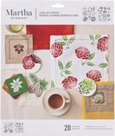 🎨 шаблоны среднего размера martha stewart crafts - дизайны четырех сезонов (2 листа, 20 дизайнов) 8.75" x 9.75 логотип