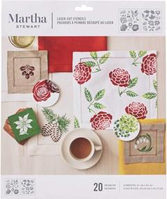 img 3 attached to 🎨 Шаблоны среднего размера Martha Stewart Crafts - Дизайны четырех сезонов (2 листа, 20 дизайнов) 8.75" x 9.75