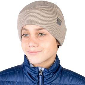 img 2 attached to 🧢 Stylish and Functional MERIWOOL Kids Beanie: Merino Ribbed Boys' Hat and Cap Accessories