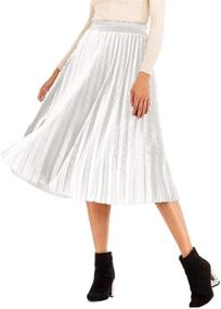 img 4 attached to 👗 Pleuche Apricot Womens Clothing: YSJERA's Elegant Pleated Collection for Women
