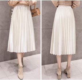 img 3 attached to 👗 Pleuche Apricot Womens Clothing: YSJERA's Elegant Pleated Collection for Women