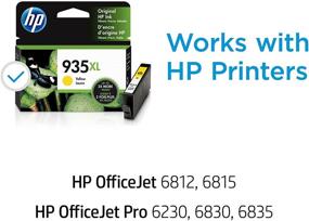img 3 attached to 🔶 HP 935XL Yellow Ink Cartridge: Compatible with HP OfficeJet 6800 Series, HP OfficeJet Pro 6230, and 6800 Series, Part No. C2P26AN