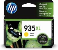 🔶 hp 935xl yellow ink cartridge: compatible with hp officejet 6800 series, hp officejet pro 6230, and 6800 series, part no. c2p26an logo