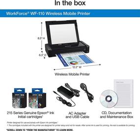 img 1 attached to 🖨️ Wireless Mobile Printer: Workforce WF-110
