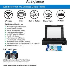 img 3 attached to 🖨️ Wireless Mobile Printer: Workforce WF-110