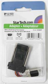 img 1 attached to StarTech.com GC98FF Black DB9 to RJ45 Modular Adapter - Serial Adapter for Female DB-9 to Female RJ-45