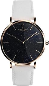 img 4 attached to ⌚ Безвременная элегантность: наручные часы Enclave Gossamer Classic Round для женщин