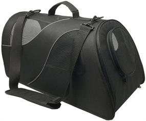 img 4 attached to 🐶 Fuzzy Puppy Pet Products Soft-Sided Pet Carrier FB-SS-BL-2: A Comfortable Travel Solution for Small Dogs and Cats