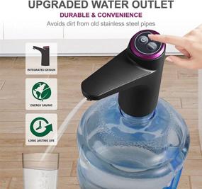 img 3 attached to 🚰 Zone 5 Gallon Water Dispenser, Auto Drinking Water Bottle Pump - USB Charge Universal Fit - Portable Water Bottle Switch for Travel, Home, Kitchen, Office, Camping