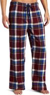 x large men's sleep & lounge clothing: cozy flannel plaid bottoms logo