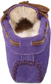 img 2 attached to 👶 Cute and Cozy Minnetonka Toddler Moccasin Slipper: Cinnamon Warmth for Baby Girls